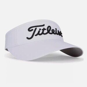 New Women’s TITLEIST Sundrop Golf Visor White Black Adjustable